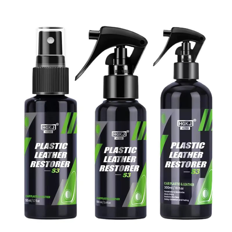 Car Interior Restoration Agent - Plastic and Leather Repair Solution (50ml, 100ml, 300ml)